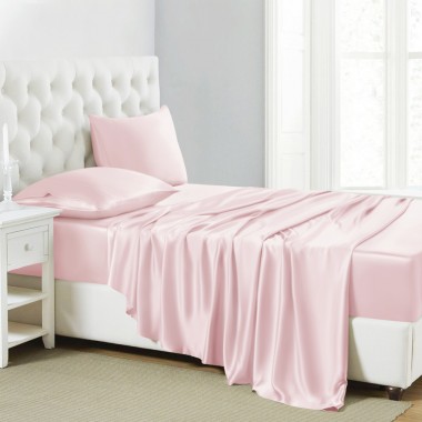 Online Baby Pink 22 Momme Mulberry Silk Sheet Set UK