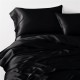 Online Black 3 PCS 22 Momme Mulberry Silk Duvet Cover Set UK Online Black 3 PCS 22 Momme Mulberry Silk Duvet Cover Set UK