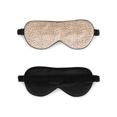 Online Black & Gold Silk Sleep Mask UK