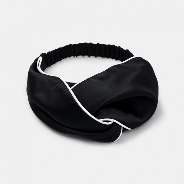 Online Black & Ivory Silk Headband UK Online Black & Ivory Silk Headband UK