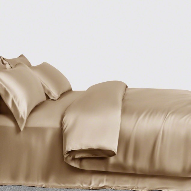 Online Cappuccino 3 PCS 22 Momme Mulberry Silk Duvet Cover Set UK Online Cappuccino 3 PCS 22 Momme Mulberry Silk Duvet Cover Set UK