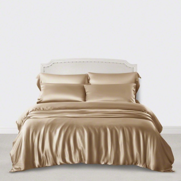 Online Cappuccino 3 PCS 22 Momme Mulberry Silk Duvet Cover Set UK Online Cappuccino 3 PCS 22 Momme Mulberry Silk Duvet Cover Set UK