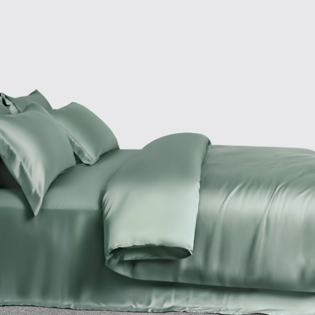 Online Celadon Green 3 PCS 22 Momme Mulberry Silk Duvet Cover Set UK Online Celadon Green 3 PCS 22 Momme Mulberry Silk Duvet Cover Set UK