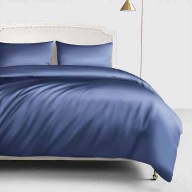 Online Dark Blue 22 Momme Mulberry Silk Duvet Cover UK