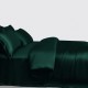 Online Dark Green 3 PCS 22 Momme Mulberry Silk Duvet Cover Set UK Online Dark Green 3 PCS 22 Momme Mulberry Silk Duvet Cover Set UK