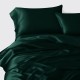 Online Dark Green 3 PCS 22 Momme Mulberry Silk Duvet Cover Set UK Online Dark Green 3 PCS 22 Momme Mulberry Silk Duvet Cover Set UK