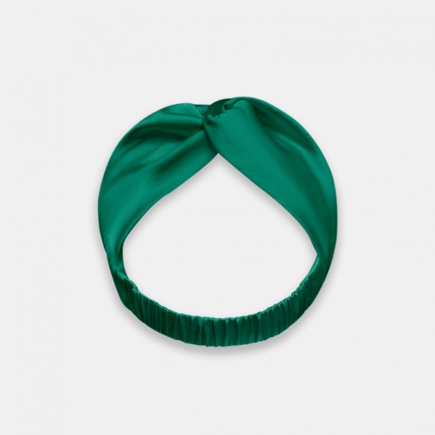 Online Dark Green Mulberry Silk Headband UK Online Dark Green Mulberry Silk Headband UK