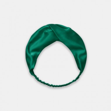Online Dark Green Mulberry Silk Headband UK