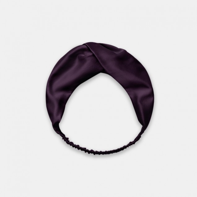 Online Dark Purple Mulberry Silk Headband UK Online Dark Purple Mulberry Silk Headband UK