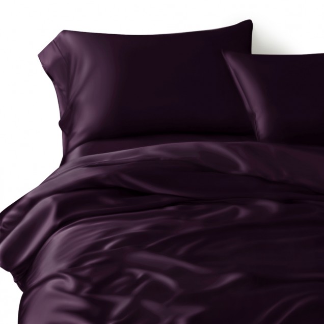 Online Grape 3 PCS 22 Momme Mulberry Silk Duvet Cover Set UK Online Grape 3 PCS 22 Momme Mulberry Silk Duvet Cover Set UK