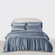 Online Misty Blue 3 PCS 22 Momme Mulberry Silk Duvet Cover Set UK Online Misty Blue 3 PCS 22 Momme Mulberry Silk Duvet Cover Set UK