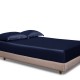 Online Navy 22 Momme Mulberry Silk Fitted Sheet UK