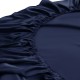 Online Navy 22 Momme Mulberry Silk Fitted Sheet UK