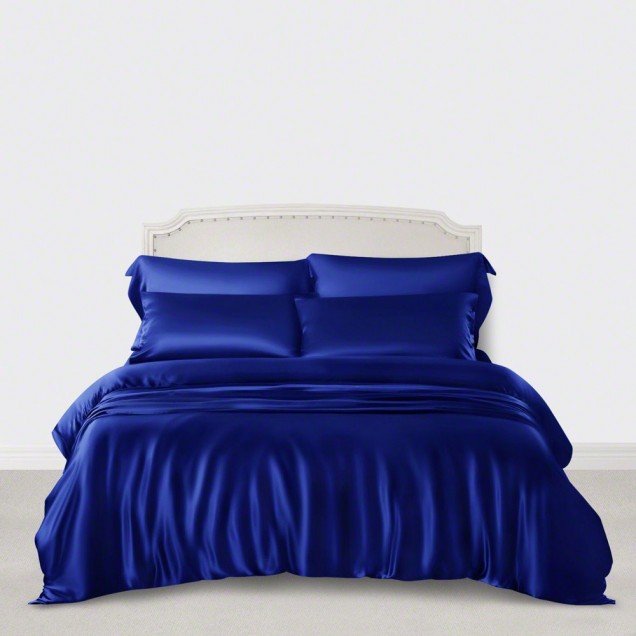 Online Royal Blue 3 PCS 22 Momme Mulberry Silk Duvet Cover Set UK Online Royal Blue 3 PCS 22 Momme Mulberry Silk Duvet Cover Set UK