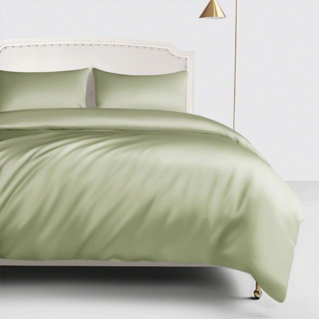 Online Sage Green 22 Momme Mulberry Silk Duvet Cover UK Online Sage Green 22 Momme Mulberry Silk Duvet Cover UK