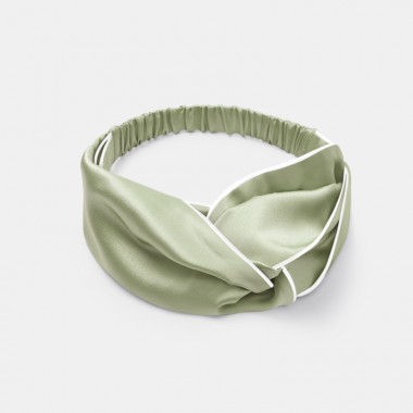 Online Sage Green & Ivory Silk Headband UK