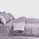 Online Silver 3 PCS 22 Momme Mulberry Silk Duvet Cover Set UK Online Silver 3 PCS 22 Momme Mulberry Silk Duvet Cover Set UK