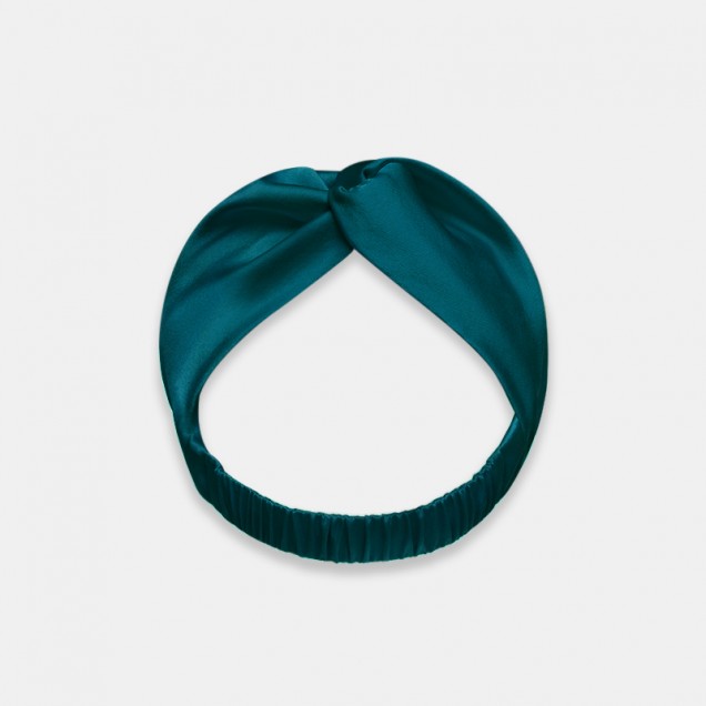 Online Teal Mulberry Silk Headband UK Online Teal Mulberry Silk Headband UK