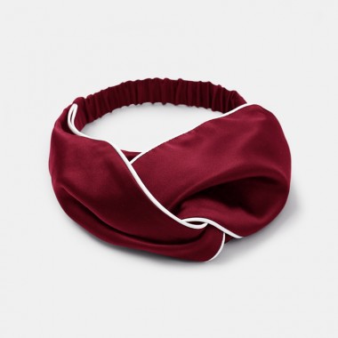 Online Wine & Ivory Silk Headband UK